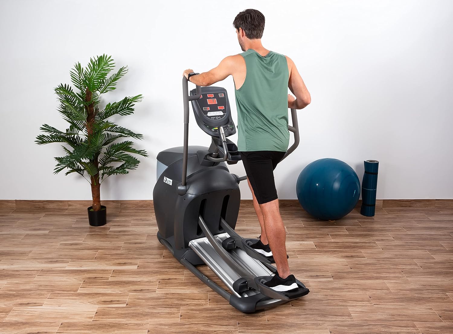 Elliptical Cross Trainer Exercise Bike Home Gym Cardio Machine LED
