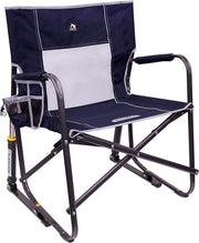 XL Folding Rocking Camping Chair 181KG Blue