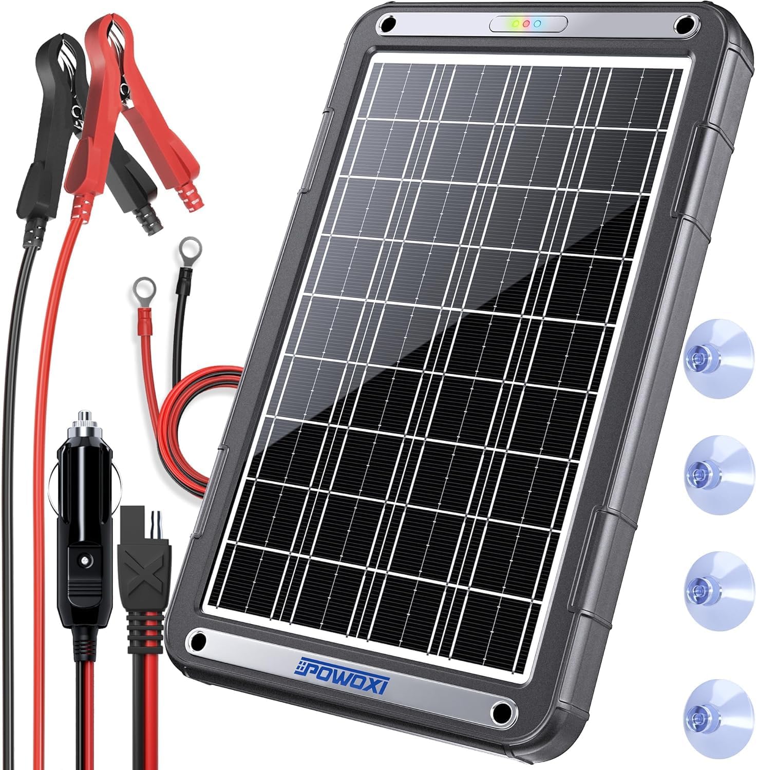 15W Solar Battery Charger 12V MPPT Car RV Boat Maintainer