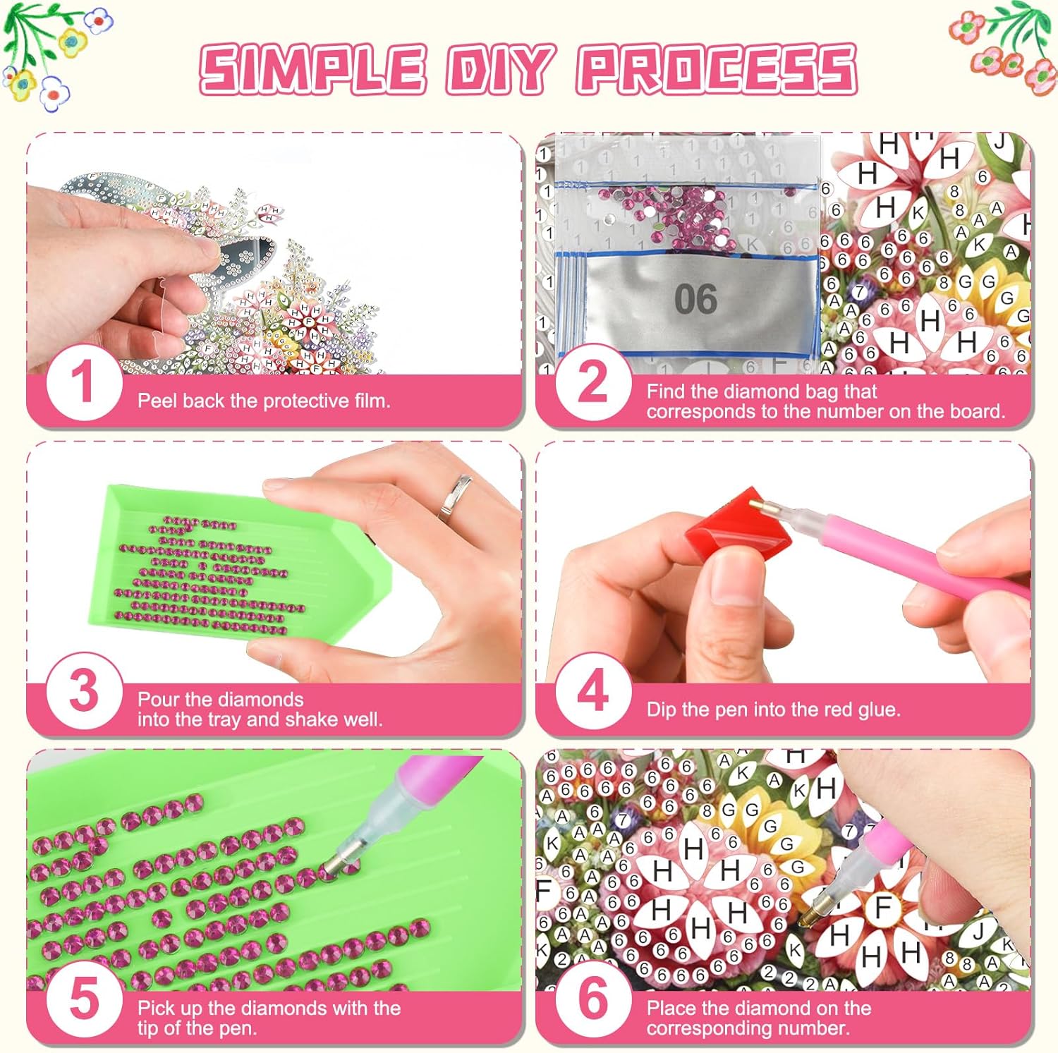 Gnome Diamond Painting Kit 20cm DIY 5D Rhinestone Hanging Decor