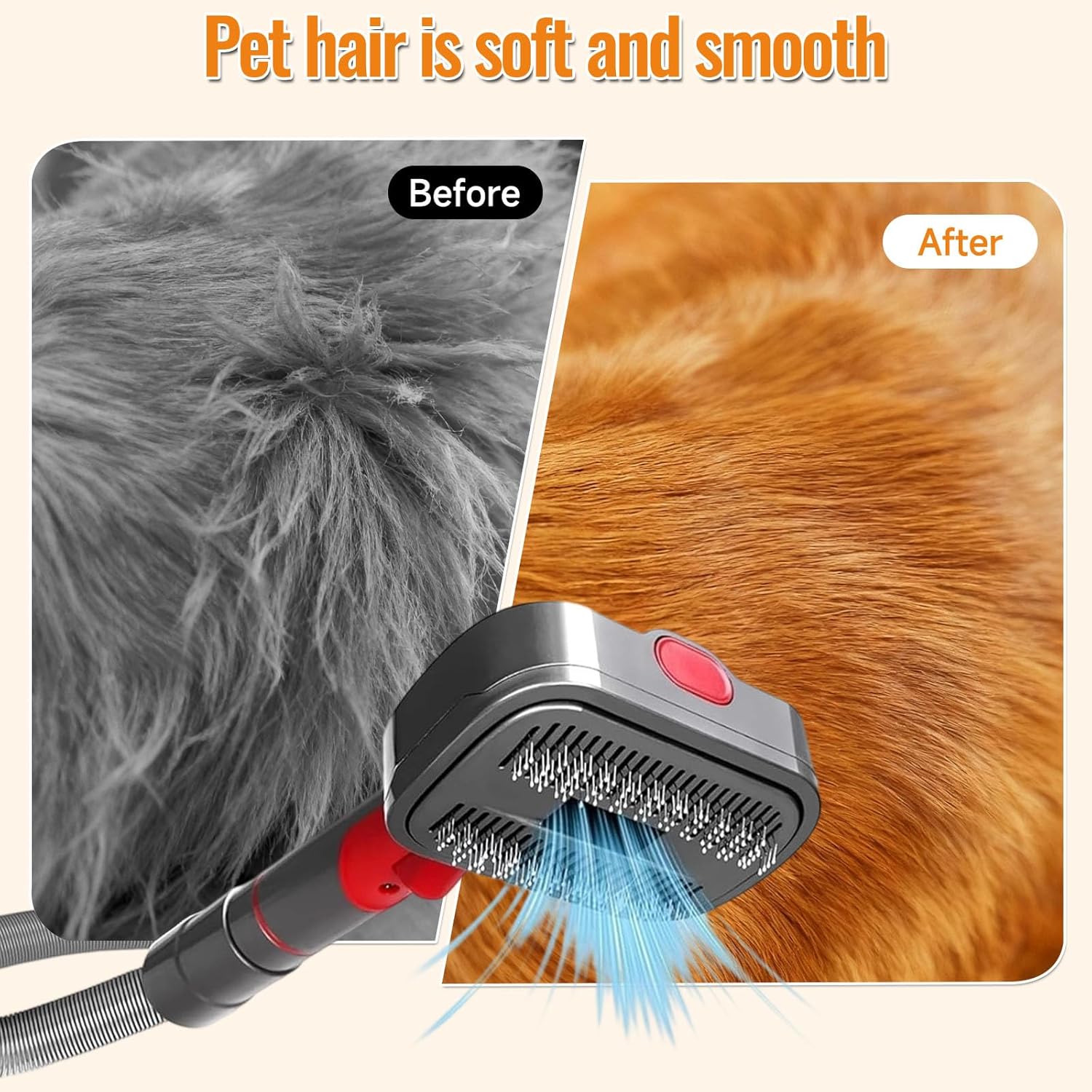 Pet Grooming Vacuum Attachment Kit for V7 V8 V10 V11 V15 6 Pack