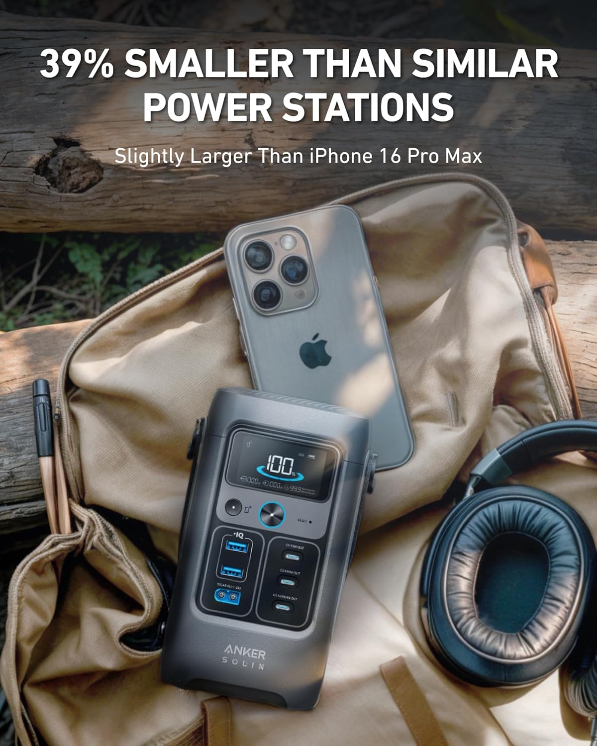 200W Portable Power Station with 60W Solar Panel 192Wh Fast Charge