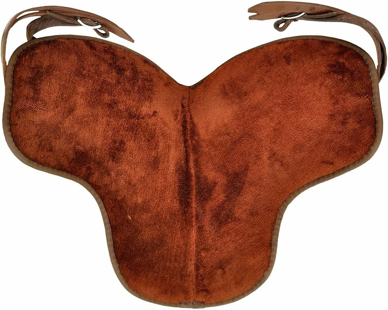 Treeless English Horse Saddle 16 Inch Brown Synthetic Suede Free Girth