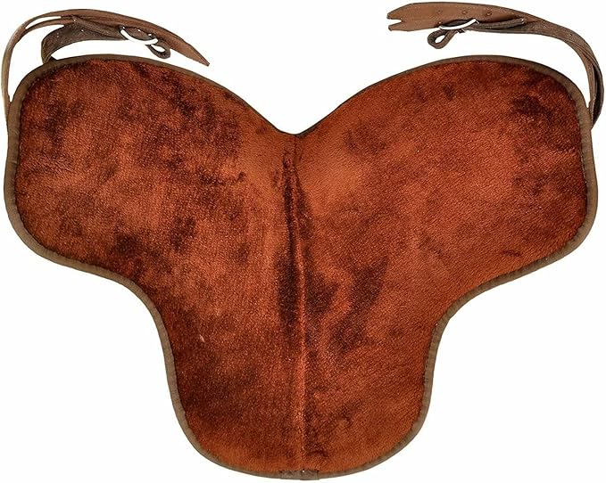 Treeless English Synthetic Saddle 17 Inch Brown