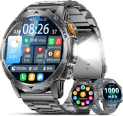 Mens Smart Watch 1000mAh LED Call 120 Sports