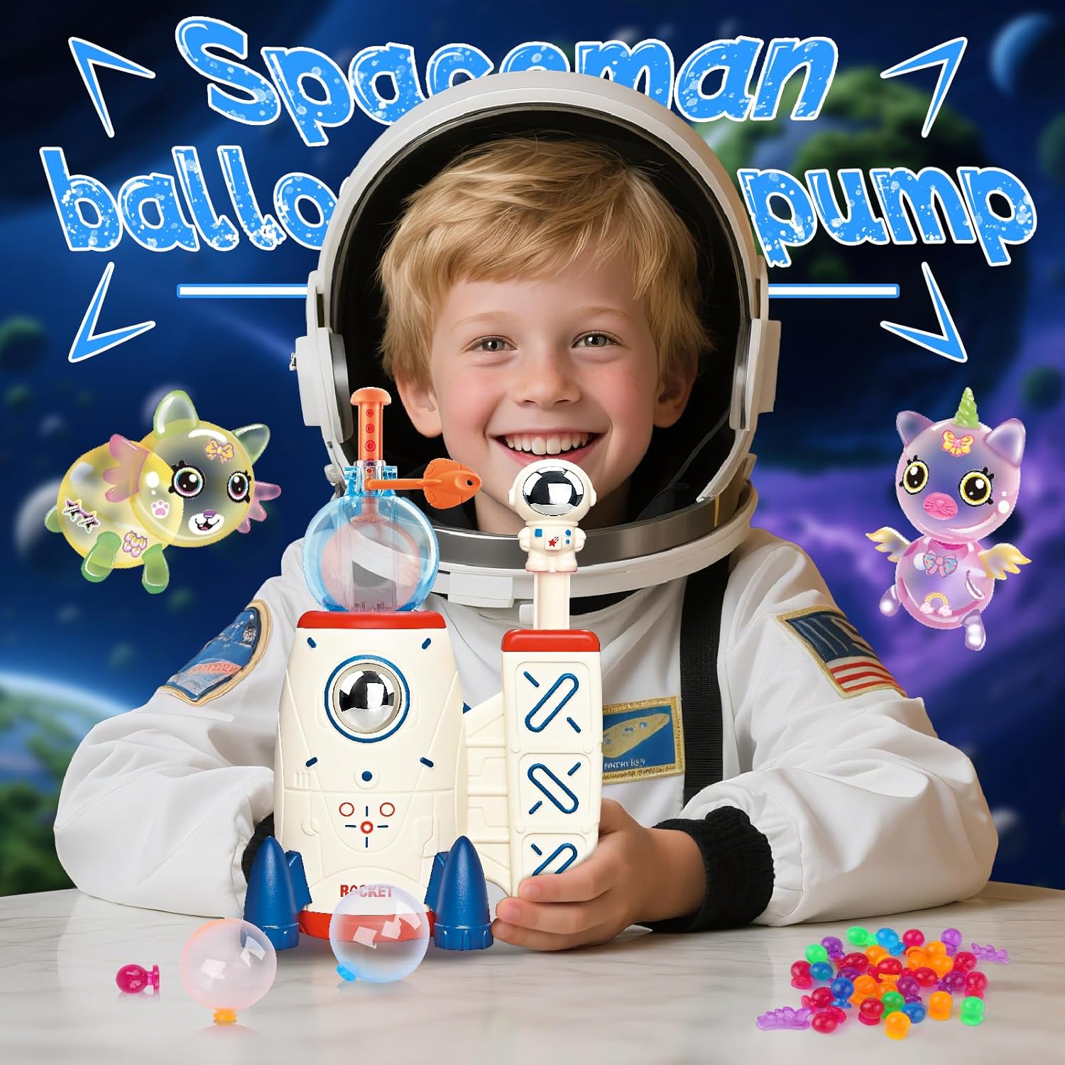 DIY Magic Sticky Balloon Kit 195pcs Nano Tape Craft Set Kids