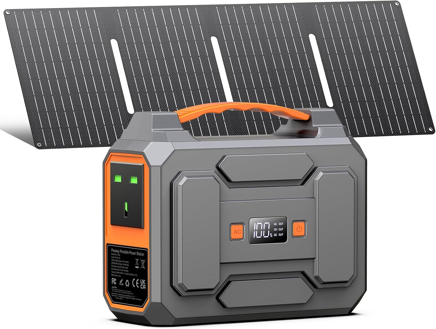 100W Portable Power Station With 40W Solar Panel 99Wh