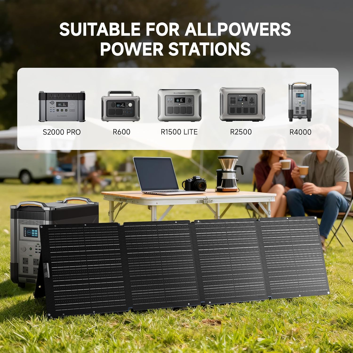 200W Foldable Solar Panel ETFE IP68 Portable Charger