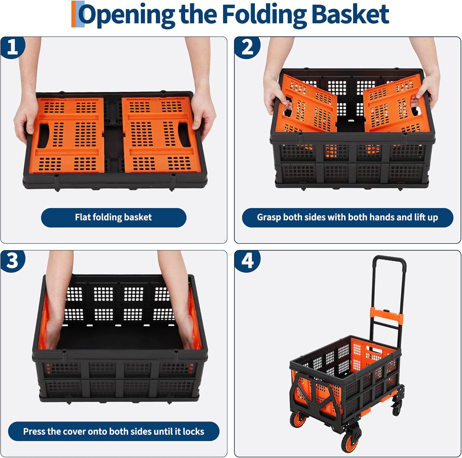 2 in 1 Folding Sack Truck Trolley 150KG Telescopic Handle