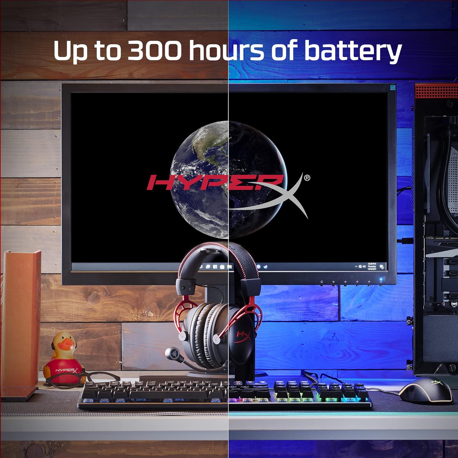 Wireless Gaming Headset 300H Battery Spatial Audio Mic