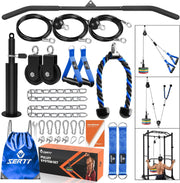 Home Gym Cable Pulley System LAT Pulldown Arm Trainer Kit