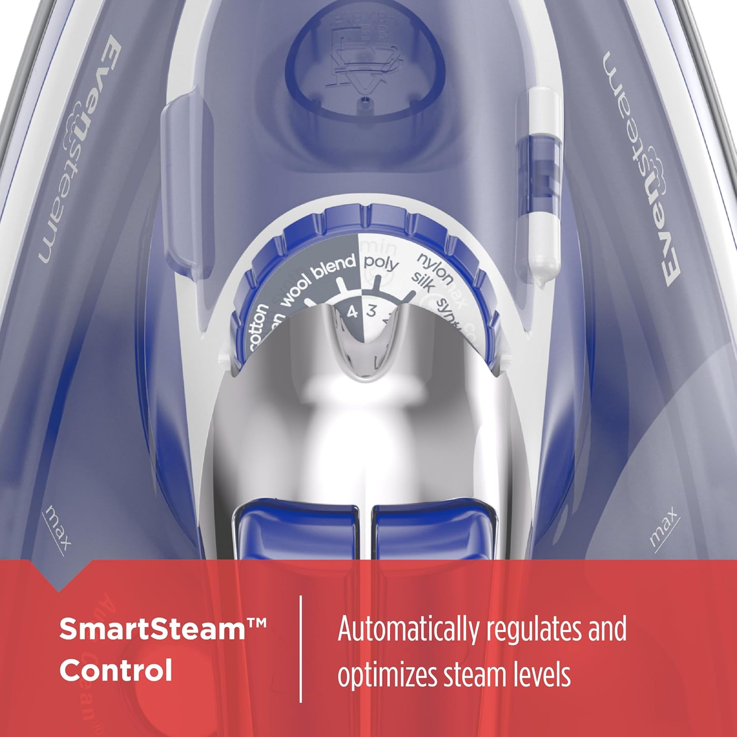 1200W Steam Iron Stainless Soleplate Smart Steam Auto Shut Off