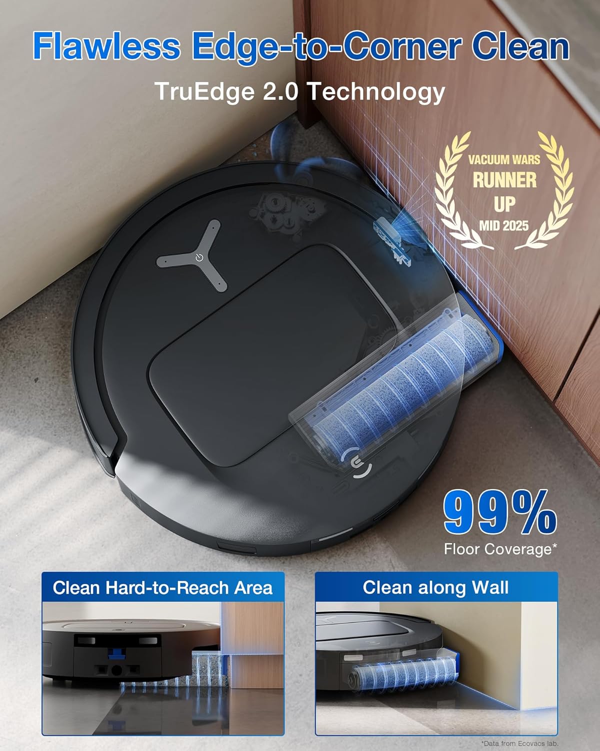 Robot Vacuum Mop Self Empty 18000Pa LiDAR Hot Wash Smart Clean