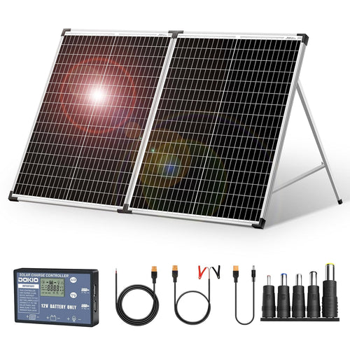 100W Foldable Solar Panel Kit 12V Portable Charger RV Boat