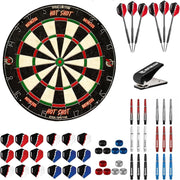 18in Dartboard Starter Set Sisal Board Darts Accessories Complete