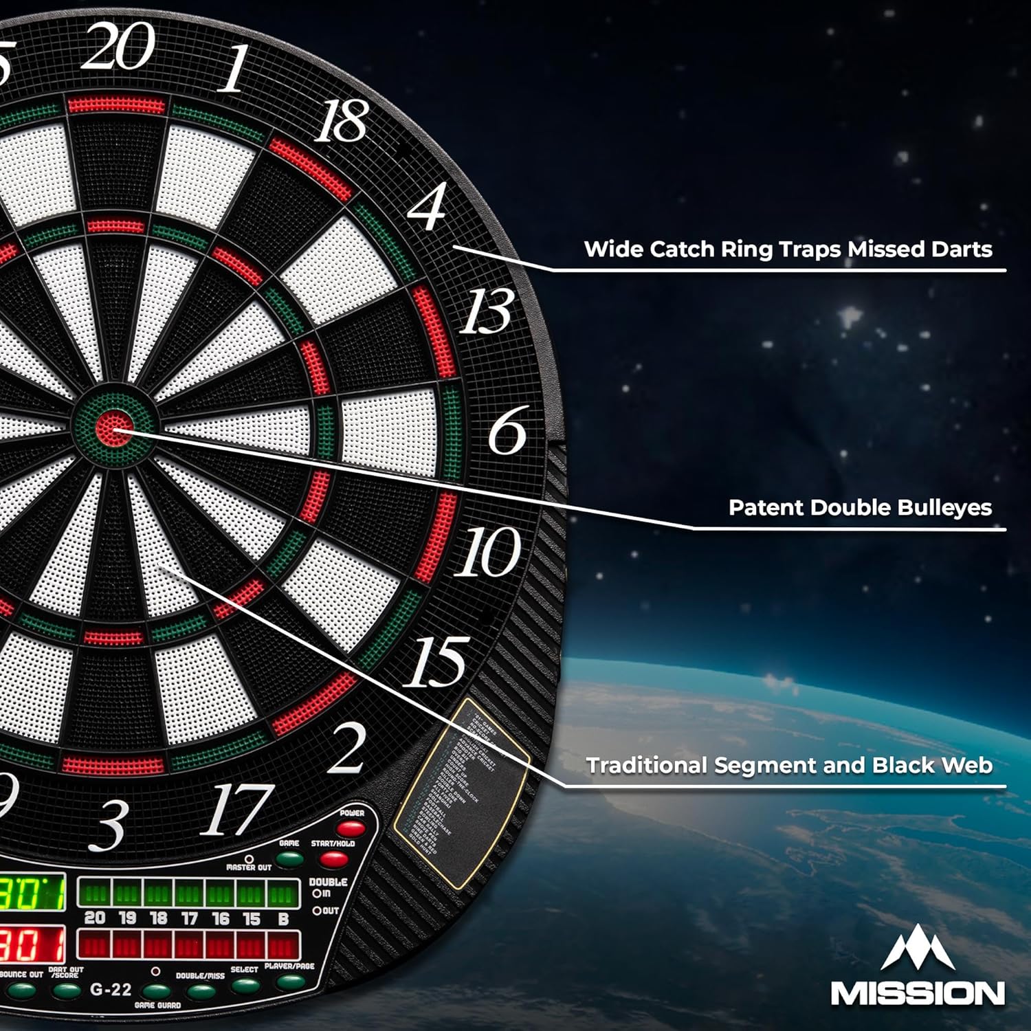 Electronic Dartboard Soft Tip 28 Games 16 Players 4 Sets Darts