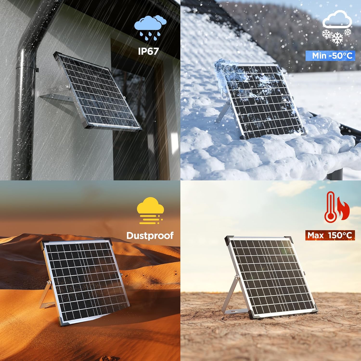 20W Solar Panel Kit 12V Trickle Charger Battery Maintainer RV Boat