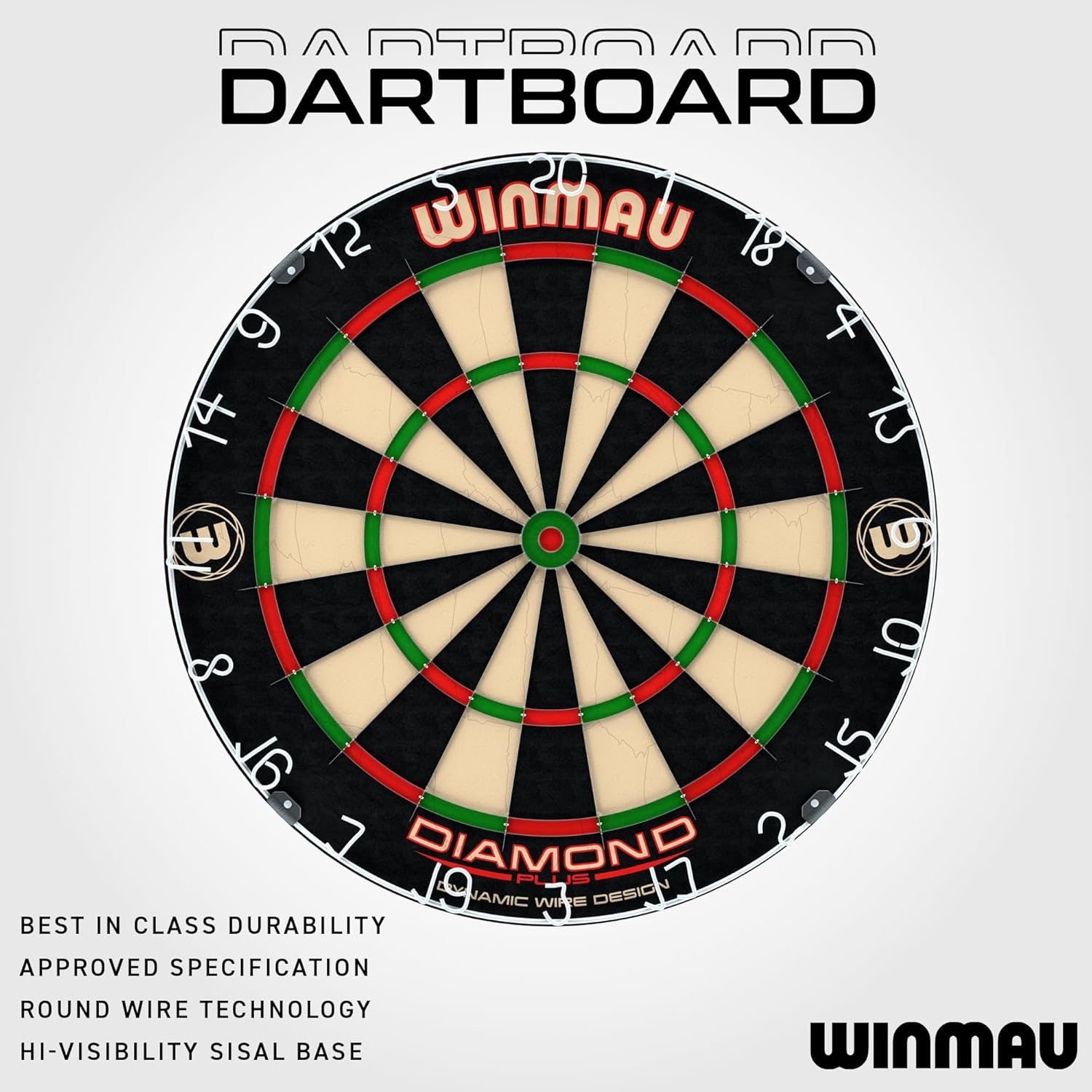 Professional Bristle Dart Board Set Sisal Steel Tip Darts Surround
