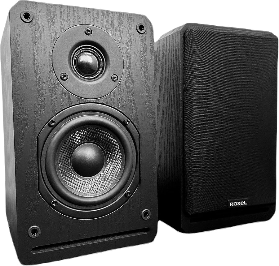 150W Passive Bookshelf Speakers 4" Carbon Woofer Silk Tweeter