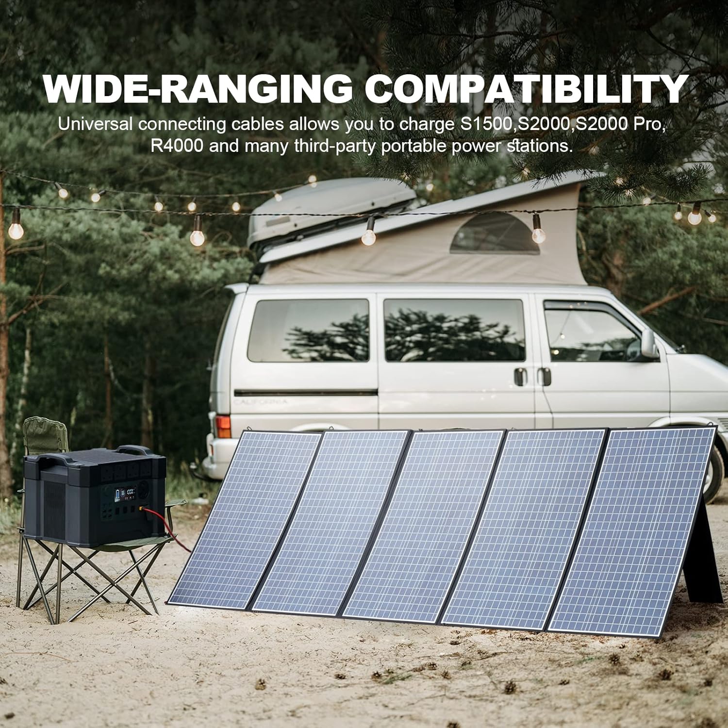 400W Foldable Portable Solar Panel Charger Camping RV Power