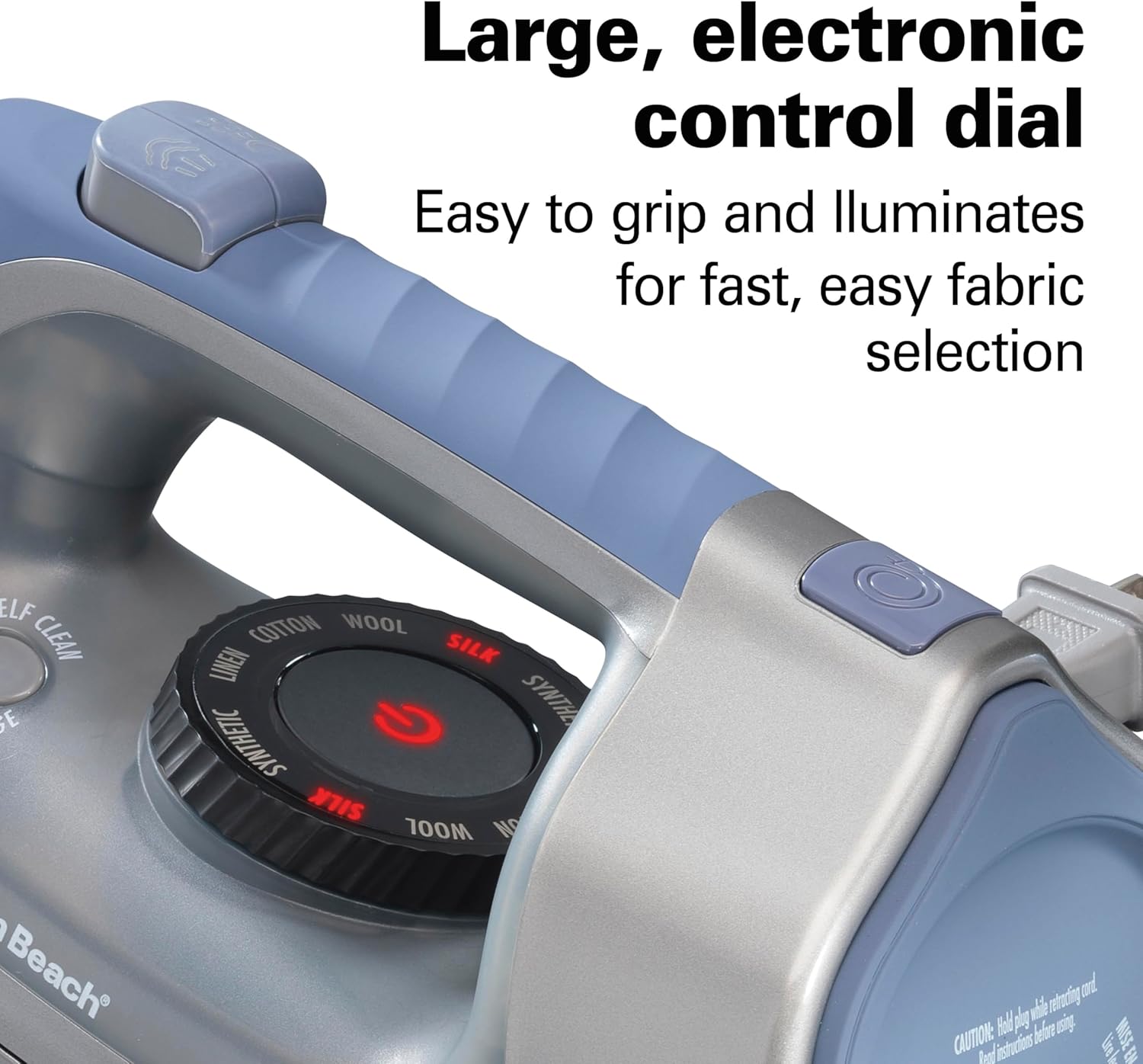 Steam Iron 1800W Vertical Steamer Durathon Soleplate Auto Shutoff