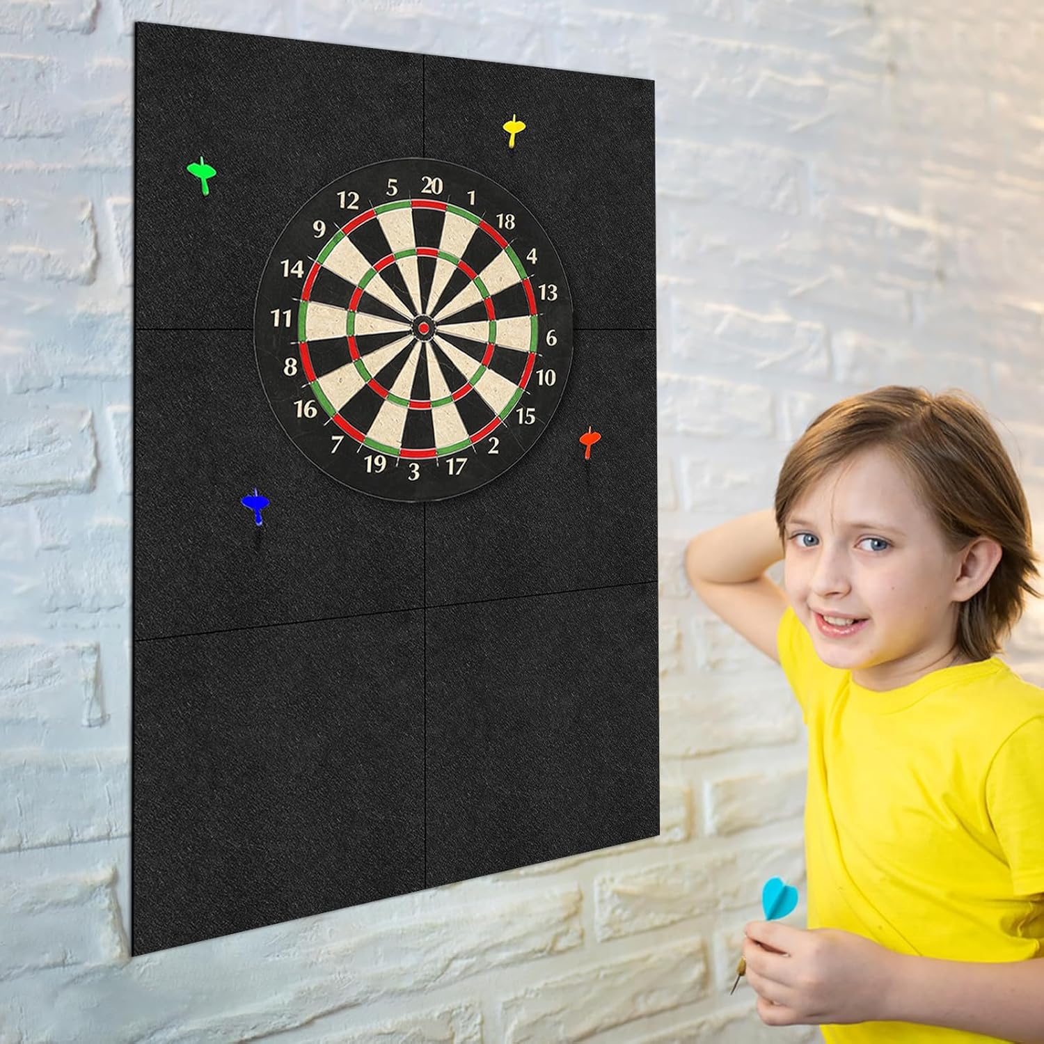 Dartboard Wall Protector Felt Surround Self Adhesive 60x90cm