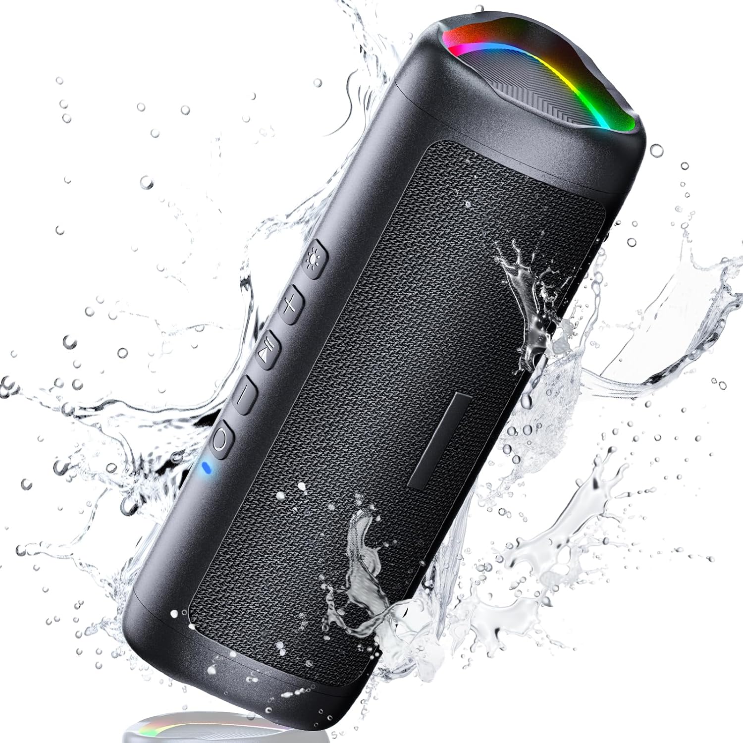 Portable Bluetooth Speaker 30W RGB Lights IPX7 Bass 24H