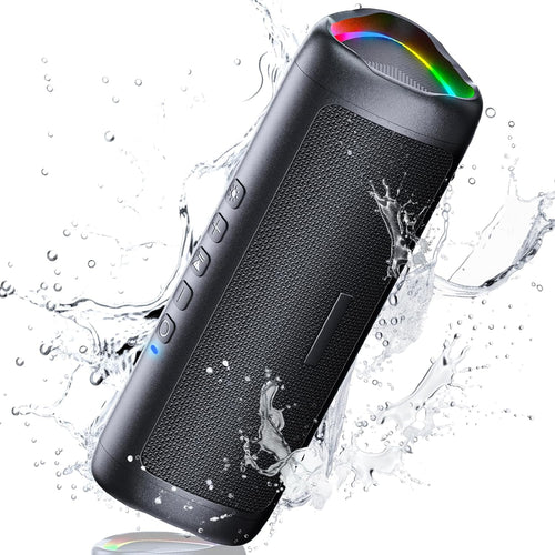 Portable Bluetooth Speaker 30W RGB Lights IPX7 Bass 24H