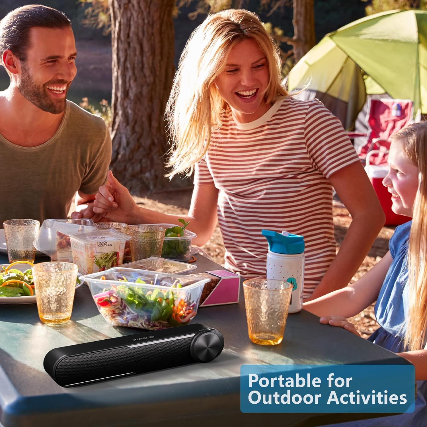 PC Soundbar Speaker USB Powered Stereo 3.5mm Desktop Audio