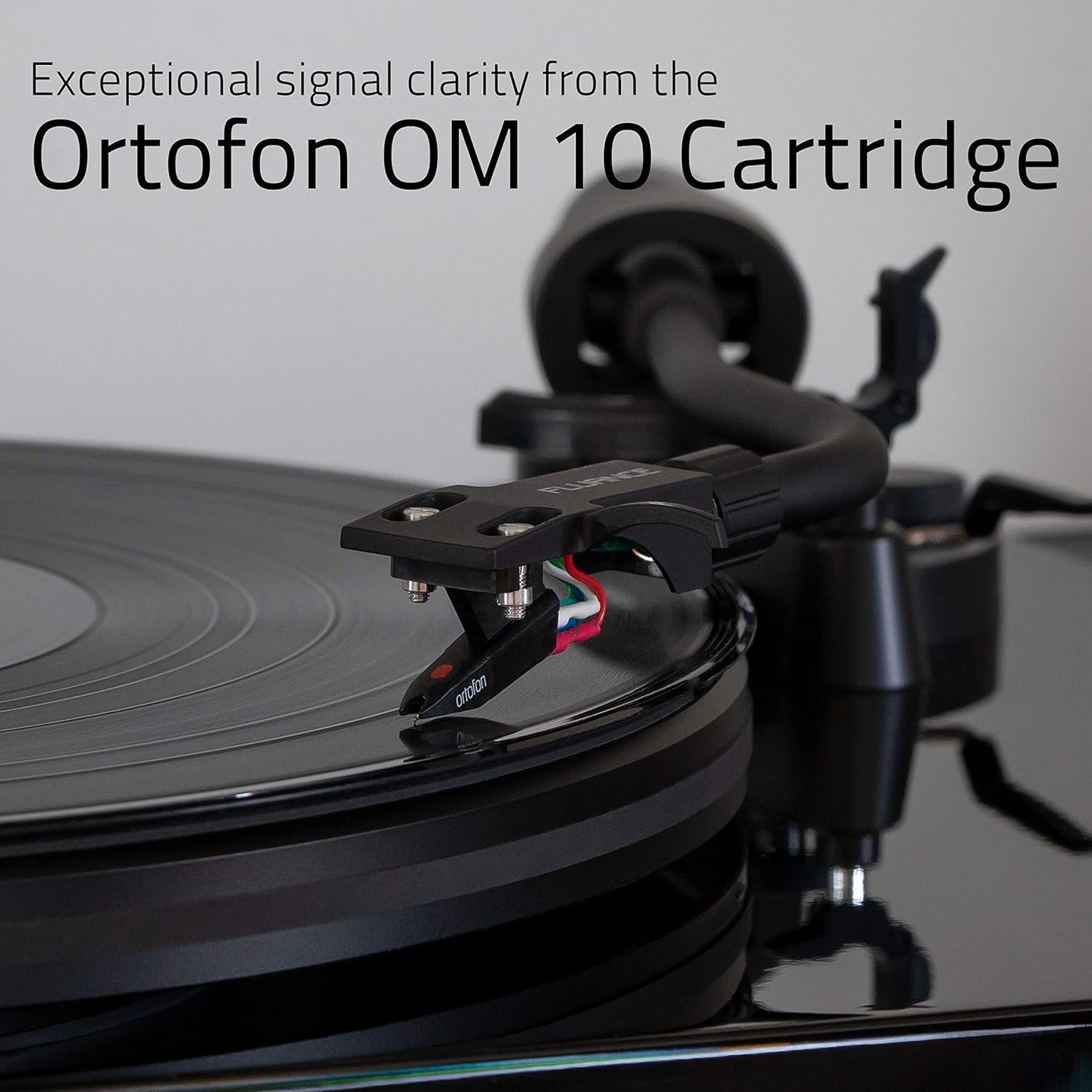 High Fidelity Vinyl Turntable Record Player with Ortofon OM10 Cartridge