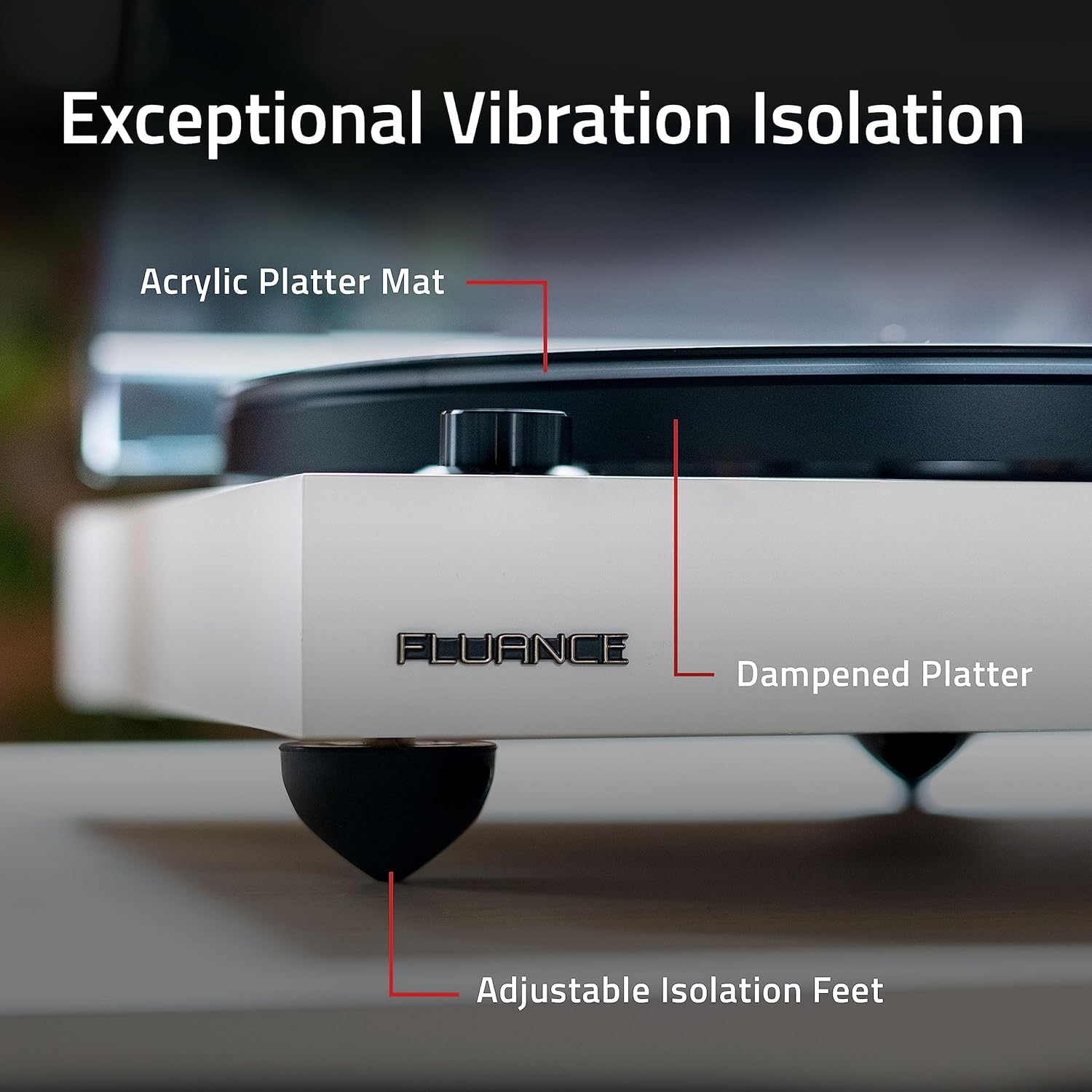 RT81 High Fidelity Vinyl Turntable with Audio Technica VM95E Cartridge