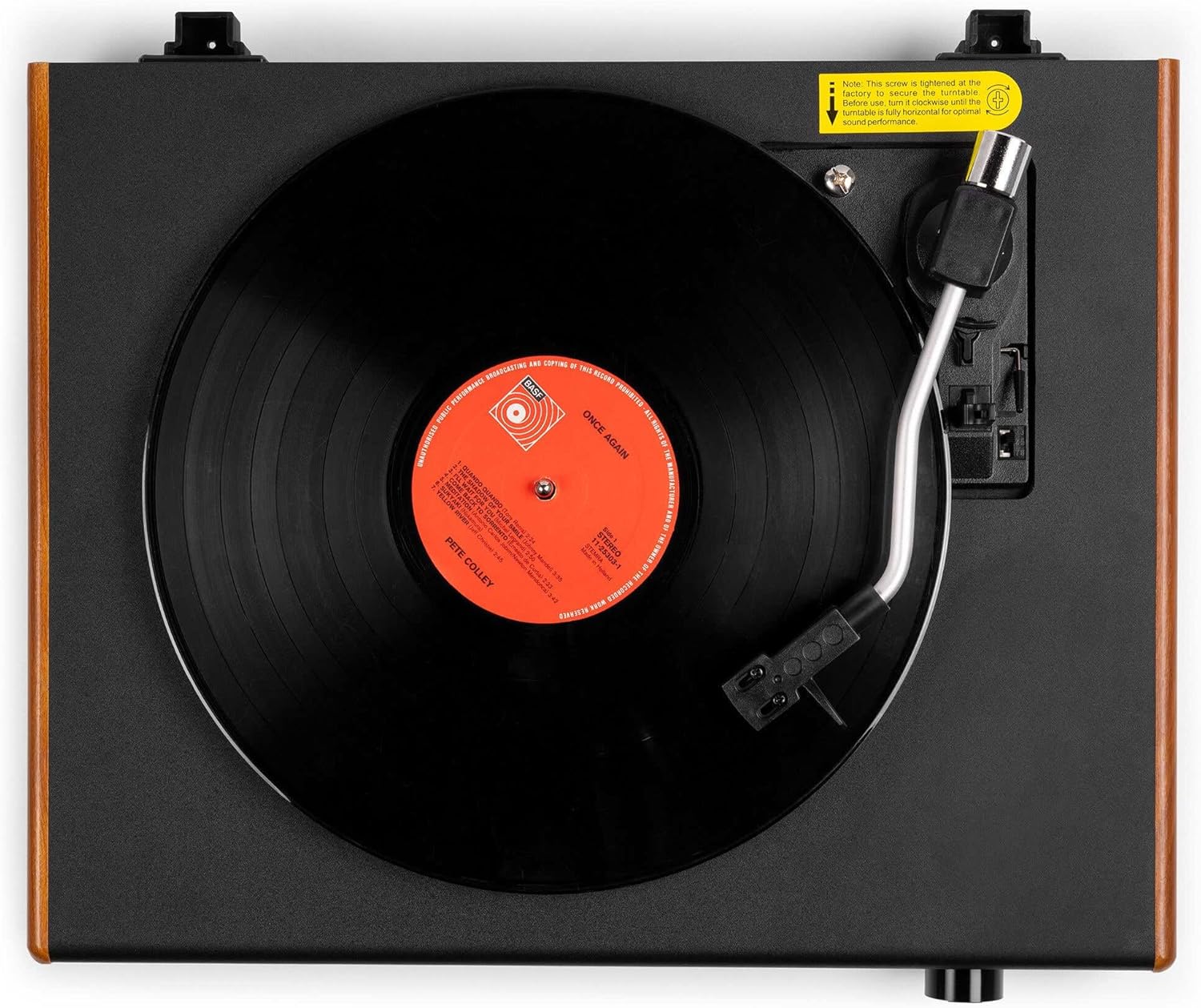 3 Speed Record Player with Wireless Bluetooth Speakers