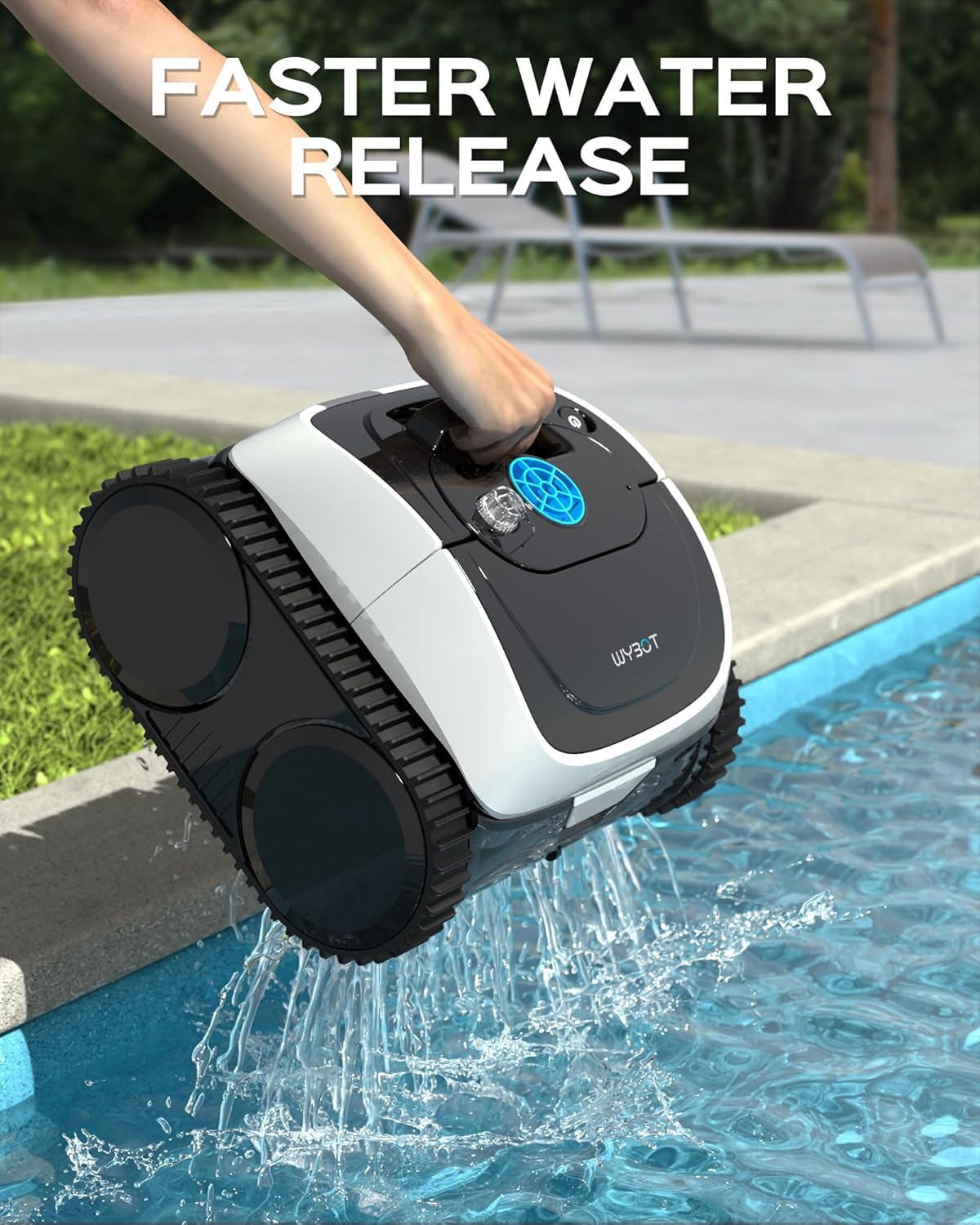 Robotic Pool Vacuum Cleaner Auto Inground Strong Suction Cordless