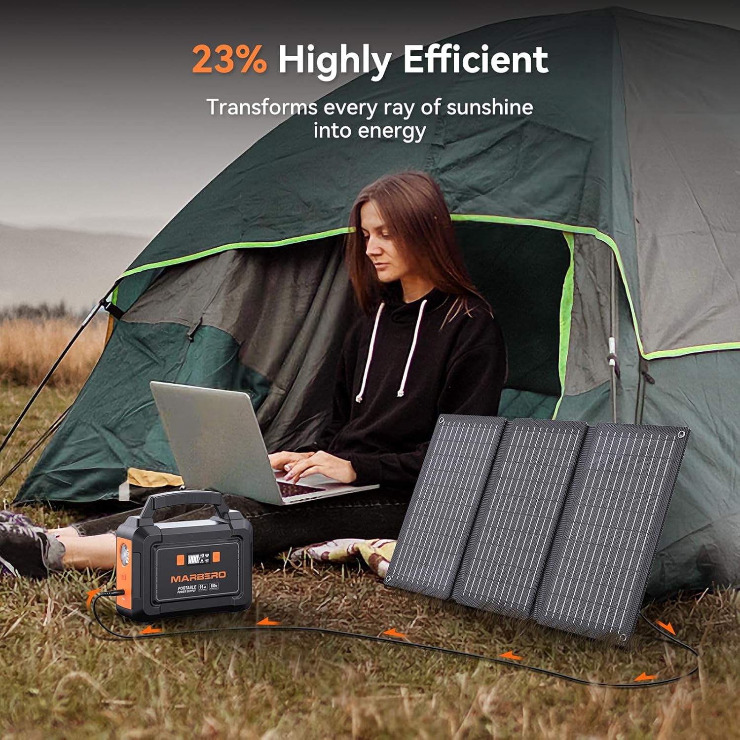 98Wh Portable Power Station With 30W Solar Panel 150W