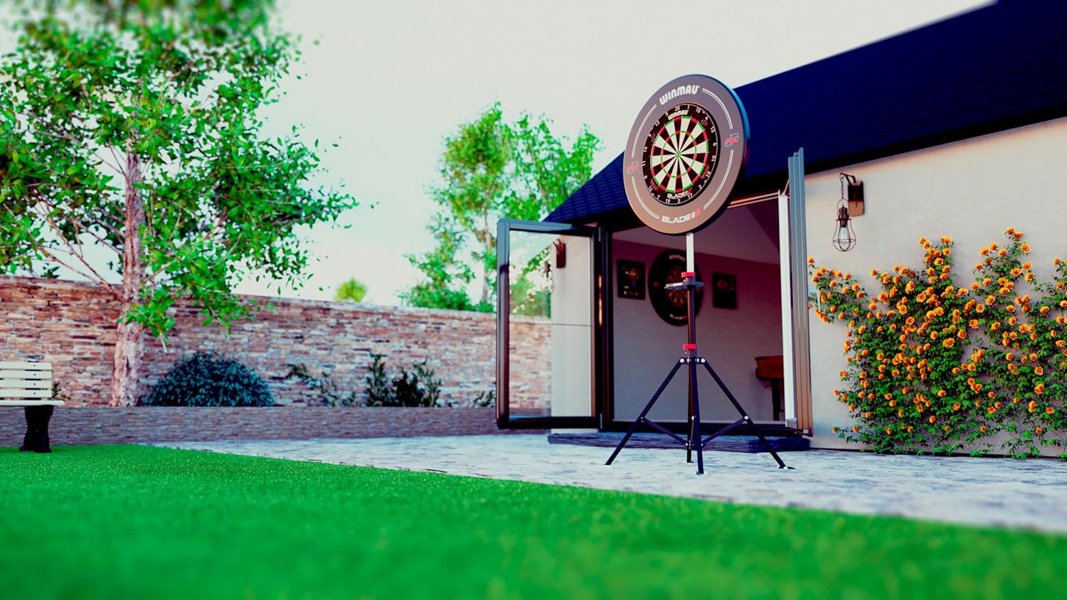 Dart Board Stand Tripod Portable Adjustable Free Standing Mount