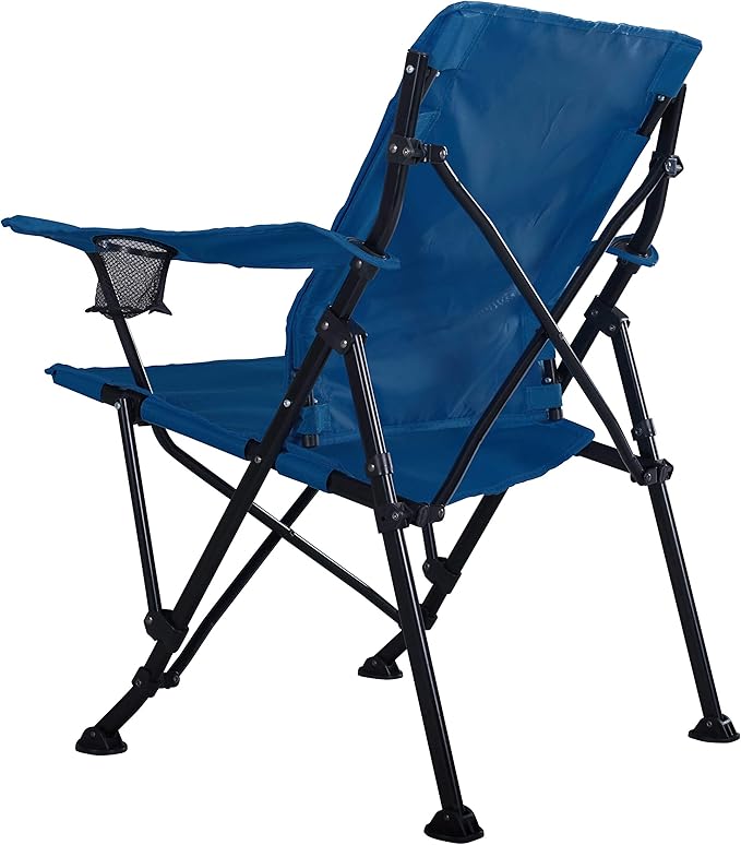 Ergonomic Camping Chair with Lumbar Support Black