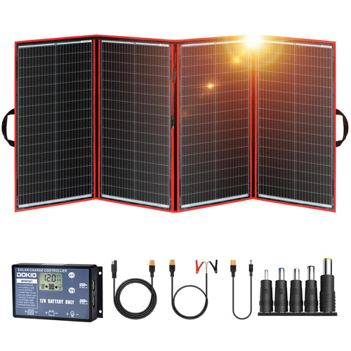300W Portable Solar Panel Kit Foldable Charger 12V RV Caravan Boat