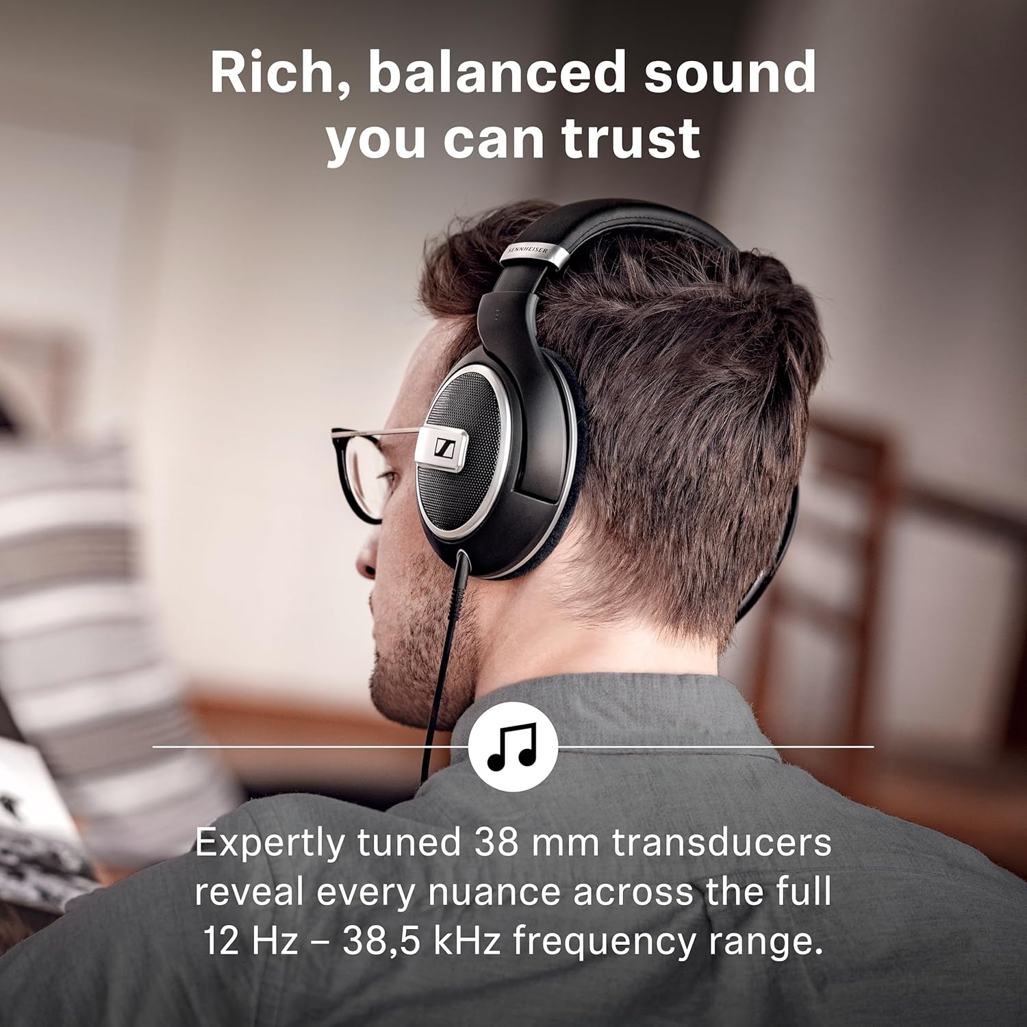 Open Back Wired Over Ear Headphones Audiophile Sound 3.5mm