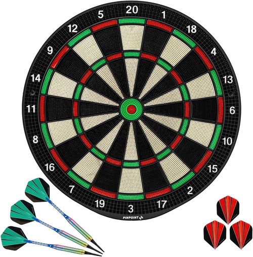 Soft Tip Dartboard Set Safe Home Game Board with 6 Darts Lightweight