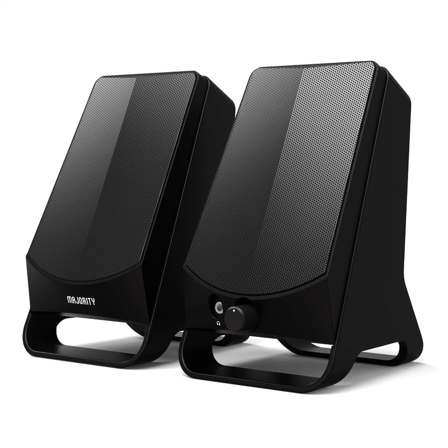 Compact Computer Speakers 10W Stereo AUX USB Desktop PC Mac