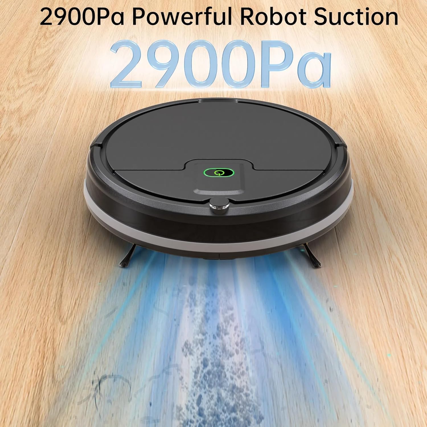 Robot Vacuum Cleaner 3100Pa Strong Suction Slim Tangle Free Auto