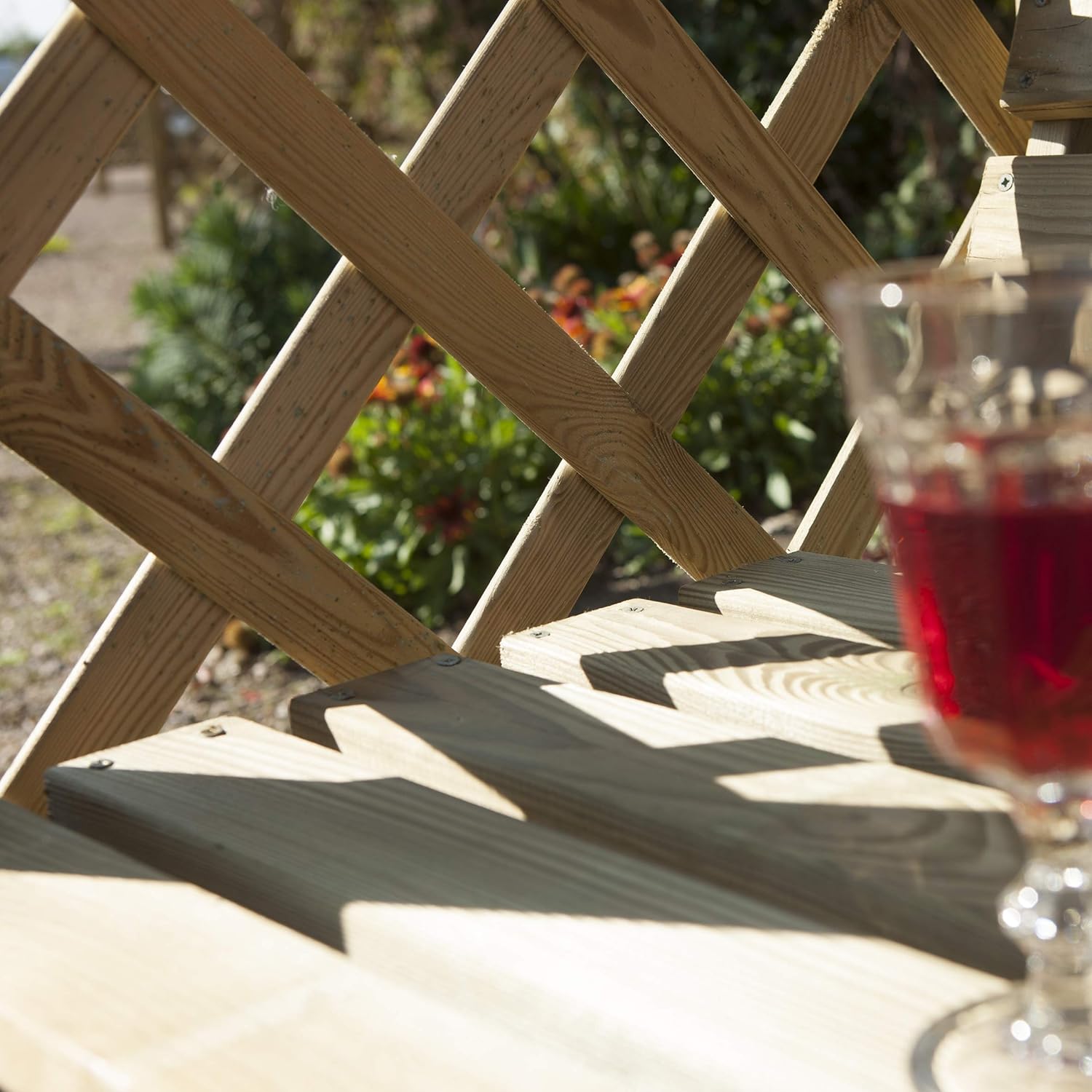 Wooden Garden Arbour Bench Pergola Double Seat Trellis