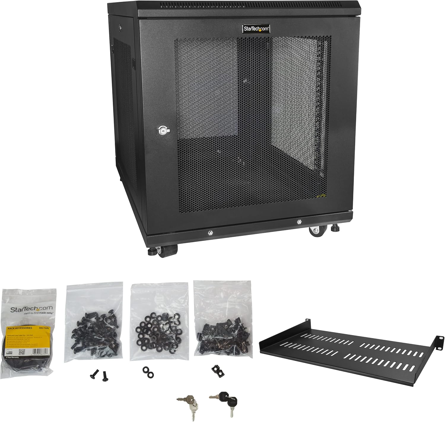12U Enterprise Server Rack Cabinet 4 Post Enclosed