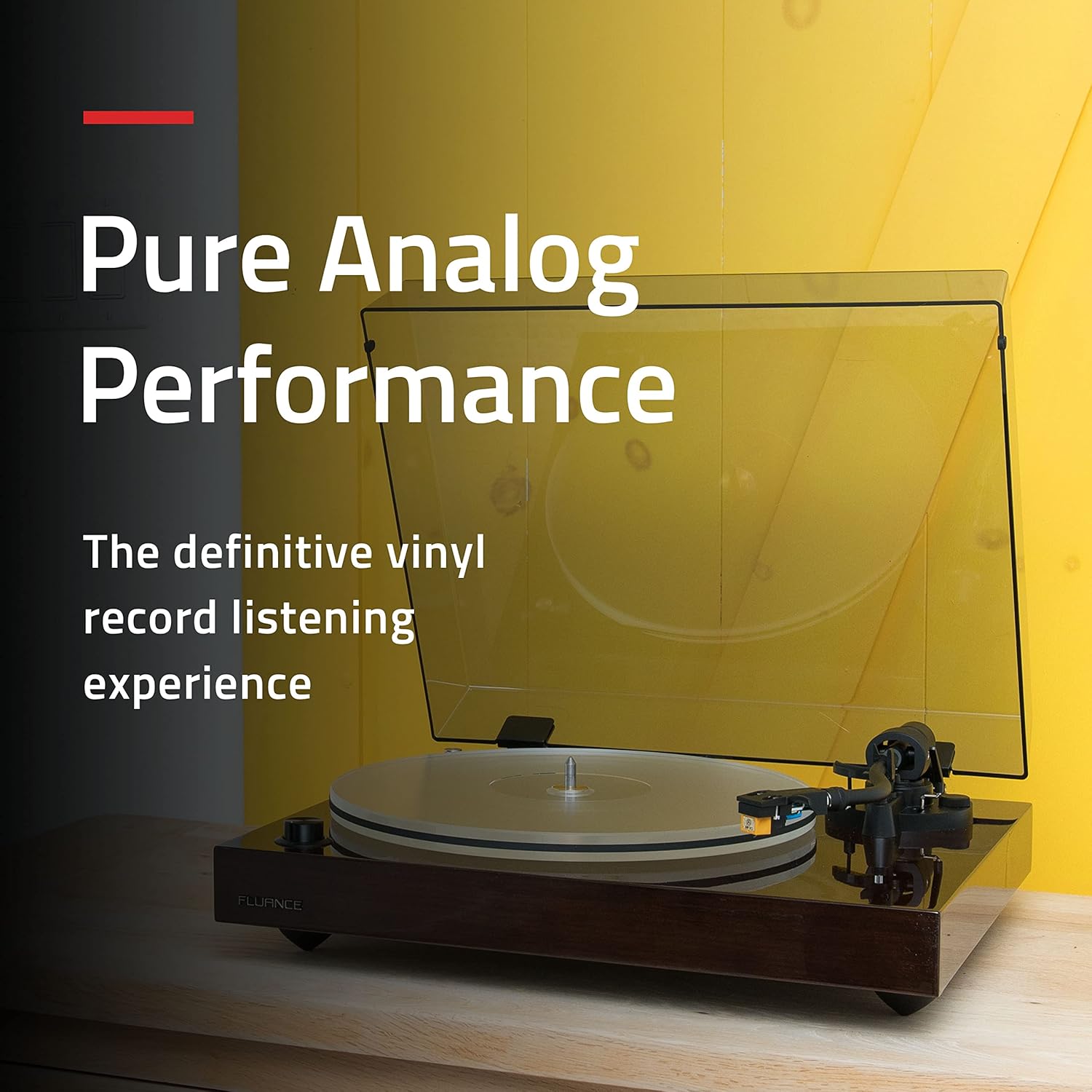 HiFi Vinyl Turntable Acrylic Platter MP110 Cartridge White