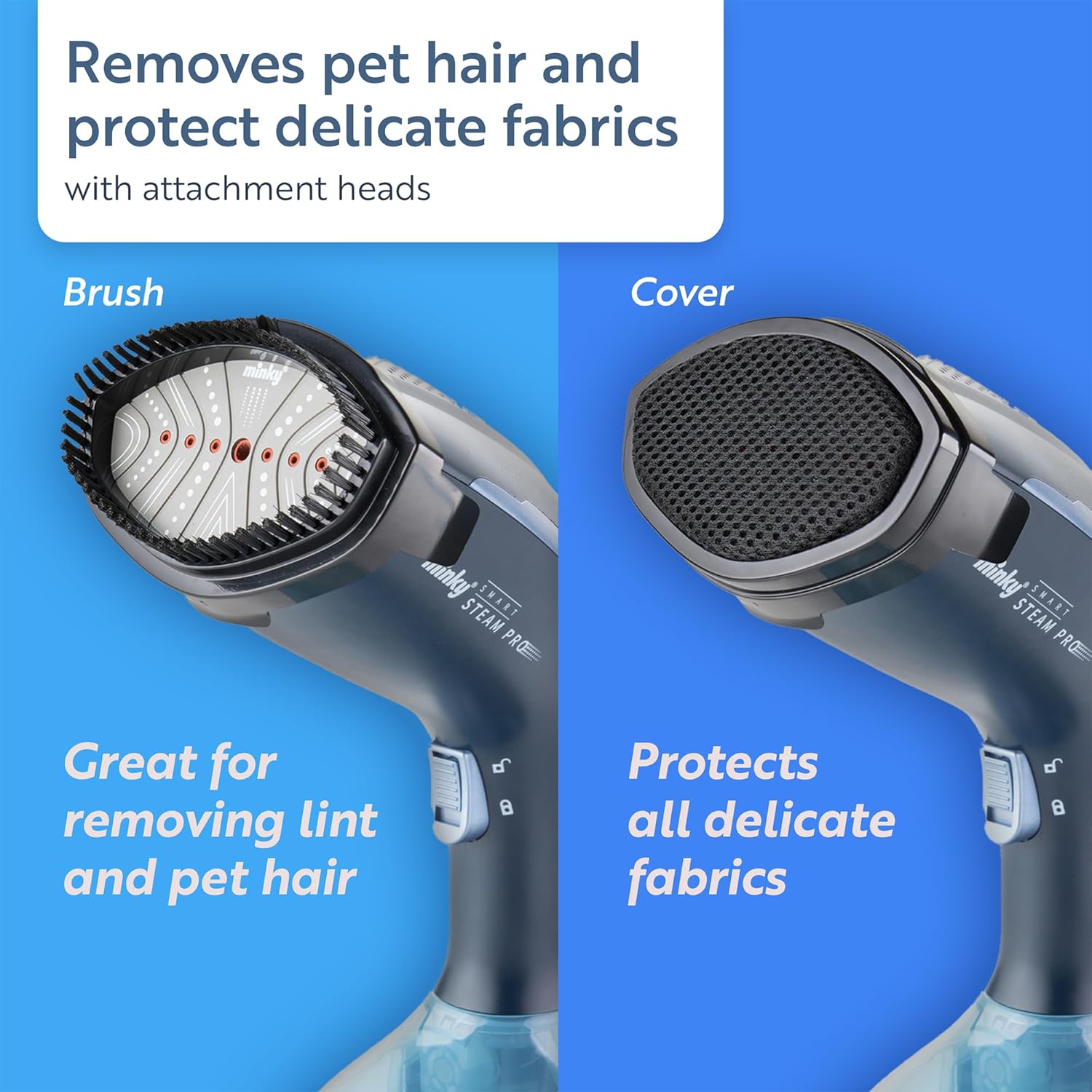 Handheld Garment Steamer 1500W Fast Heat 250ml Tank Fabric Brush
