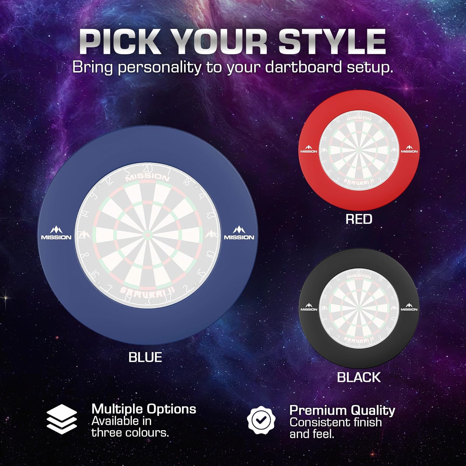 Dartboard Surround Ring Wall Protector 68cm Heavy Duty Foam