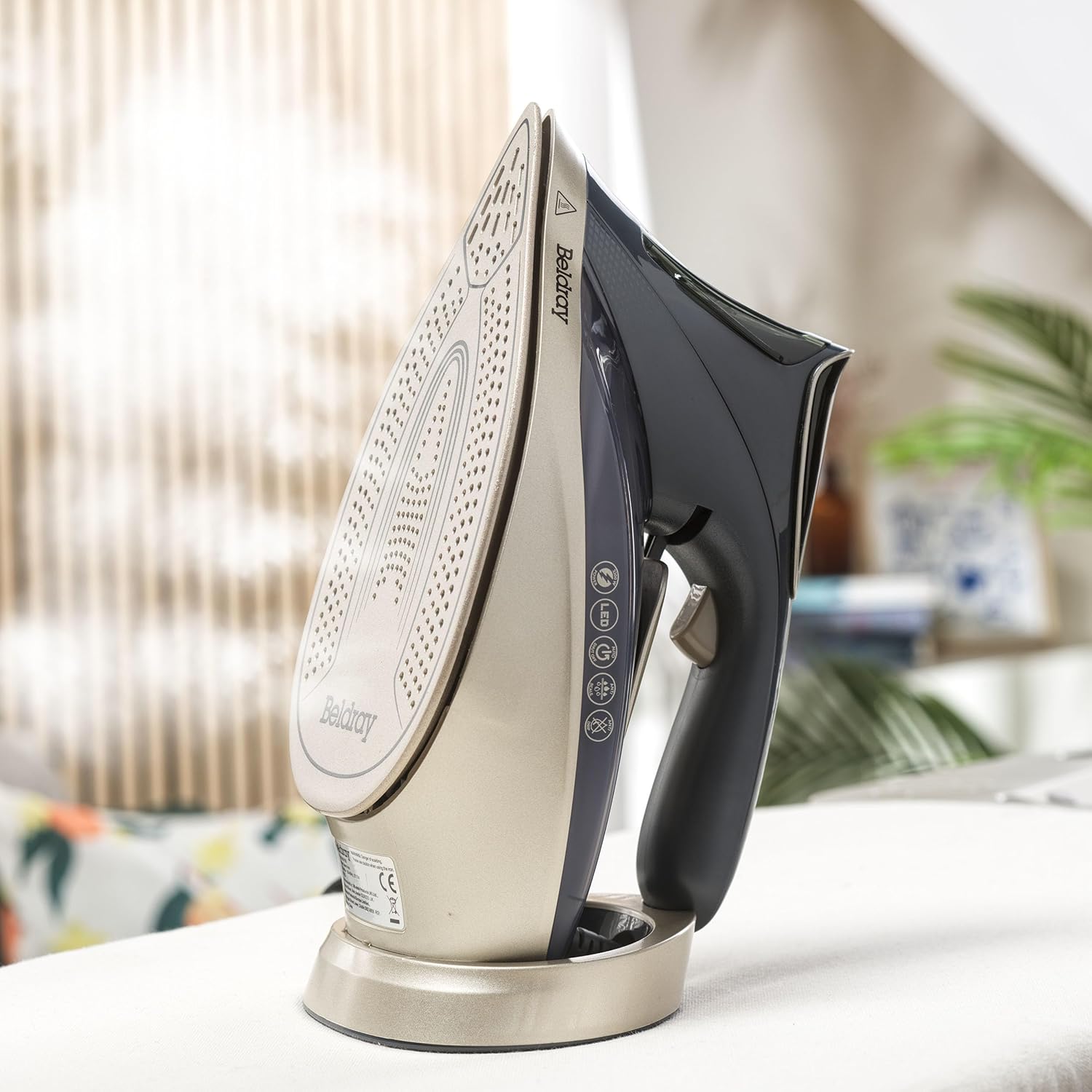 3200W Steam Iron LED Touchscreen Ceramic Soleplate Vertical Steam