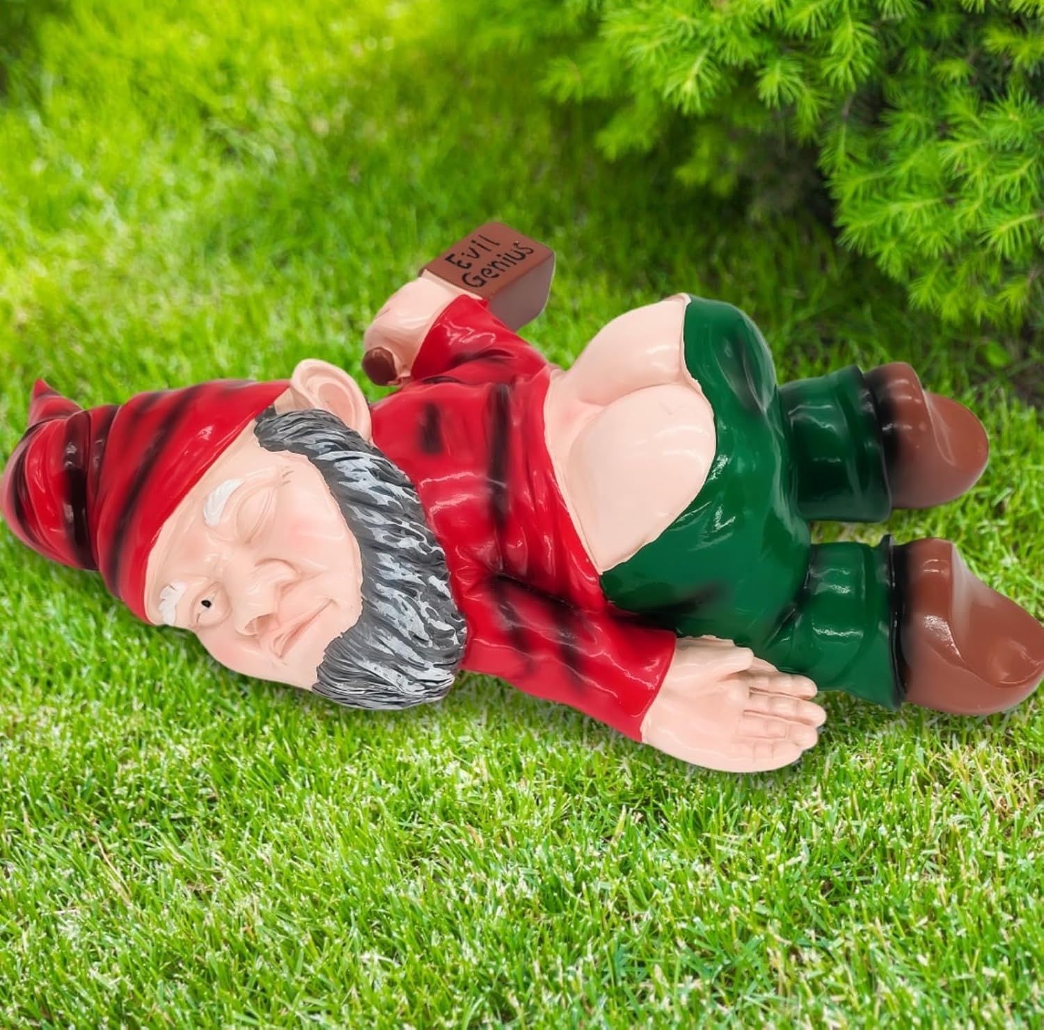 Funny Drunk Garden Gnome 24cm Resin Outdoor Lawn Decor