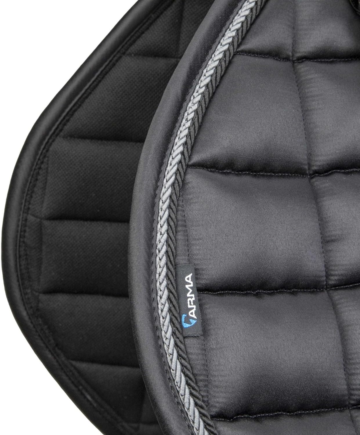 Black Satin Jump Saddlecloth 17 18 Inch with Ultra Dry Lining