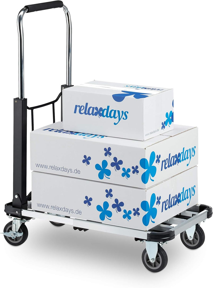 Folding Platform Truck 100KG Extendable Cart with Brakes